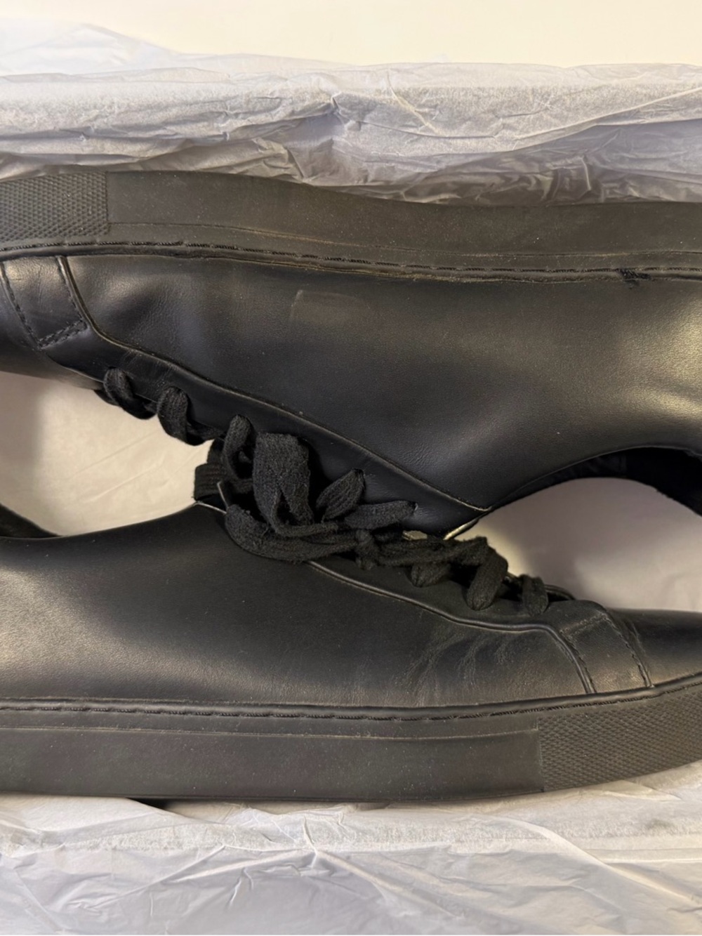 Kurt Geiger London Donnie NP Black Leather Sneakers – Men’s 10‎ / EU 43.5